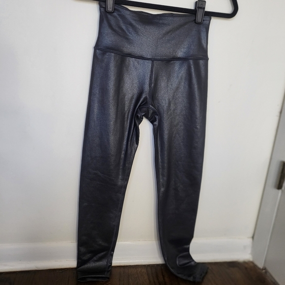 EUC Athleta Elation Ultra High Rise Tight Shimmer Charcoal Gray Xsmall - Picture 2 of 13